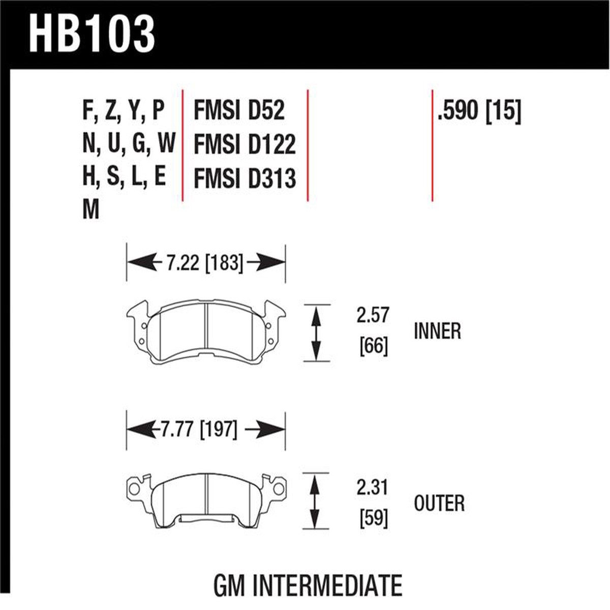 Best Seller HAWK HPS Brake Pad Sets