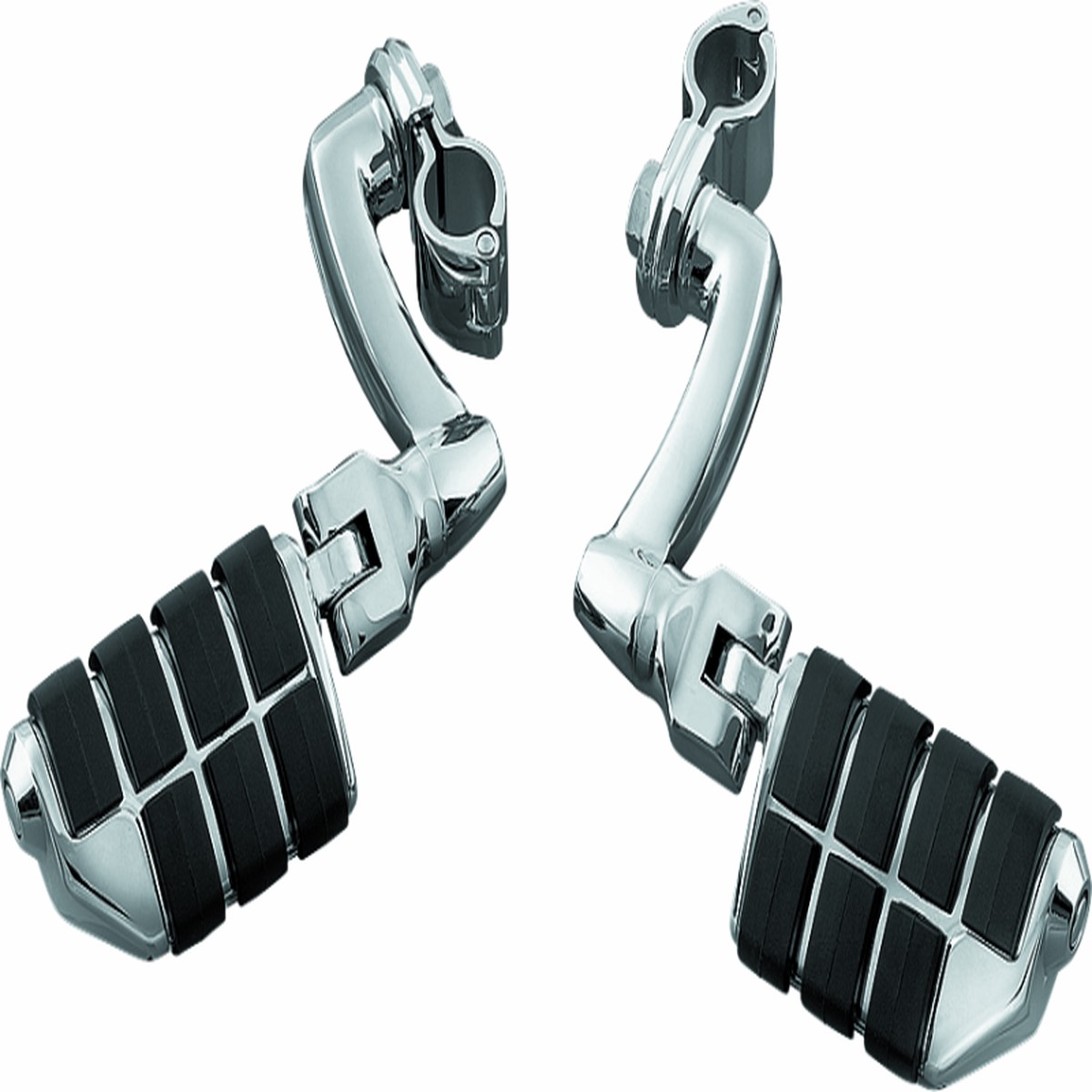 Kuryakyn Dually ISO Pegs With 1inch Clamp Chrome (Pair) - 7980