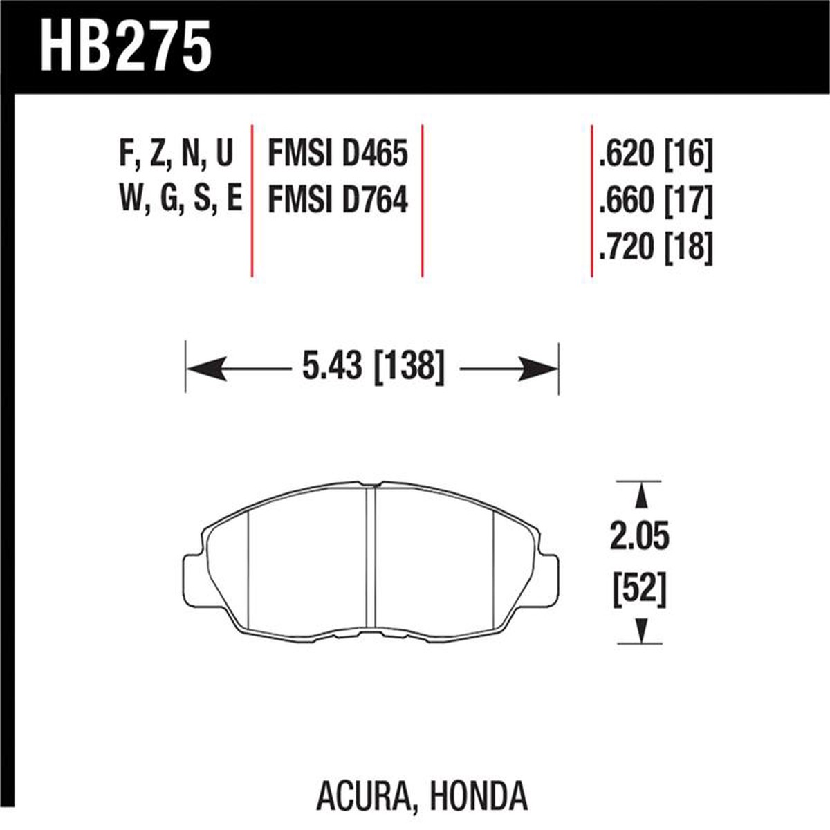 Must Have HAWK HPS Brake Pad Sets