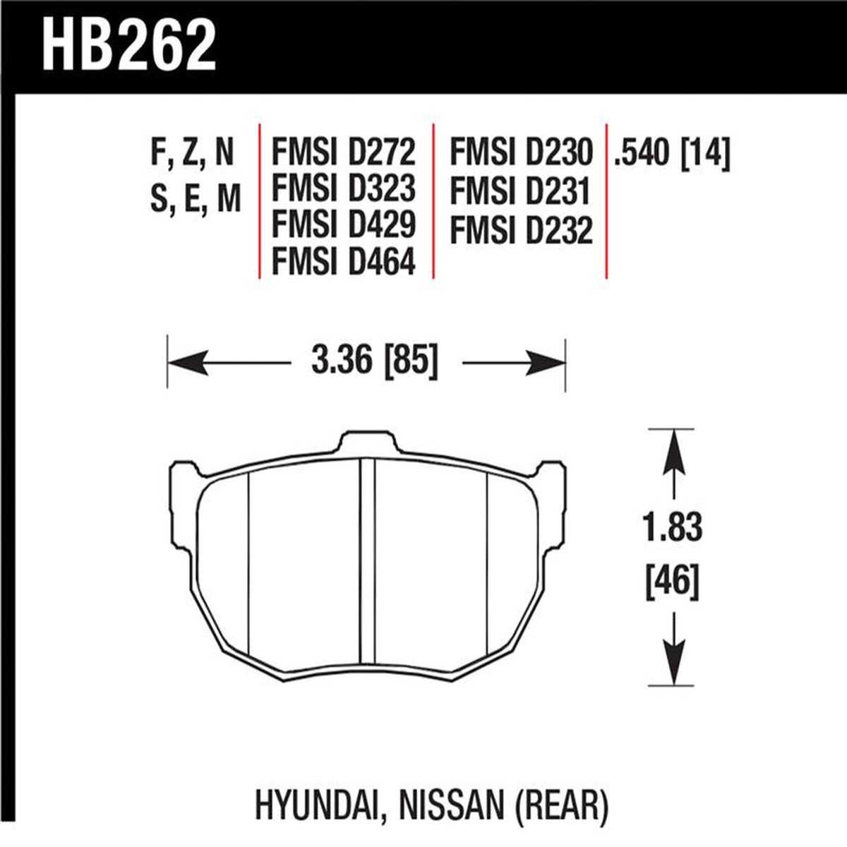 Limited Edition HAWK HPS Brake Pad Sets