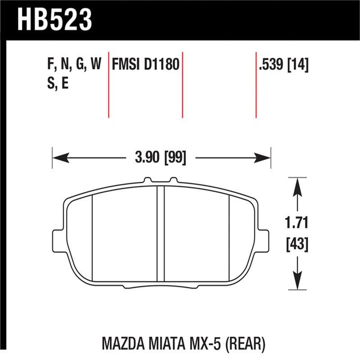 Hot Sale HAWK HP+ Brake Pad Sets