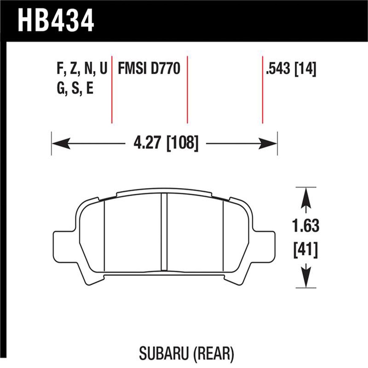 Popular Choice HAWK Ceramic Brake Pad Sets
