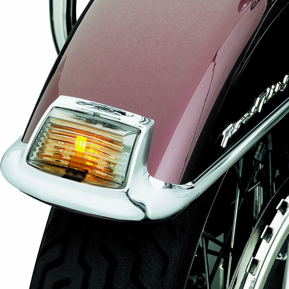 Kuryakyn Front Smoke Fender Tip Lens With LED - 4824