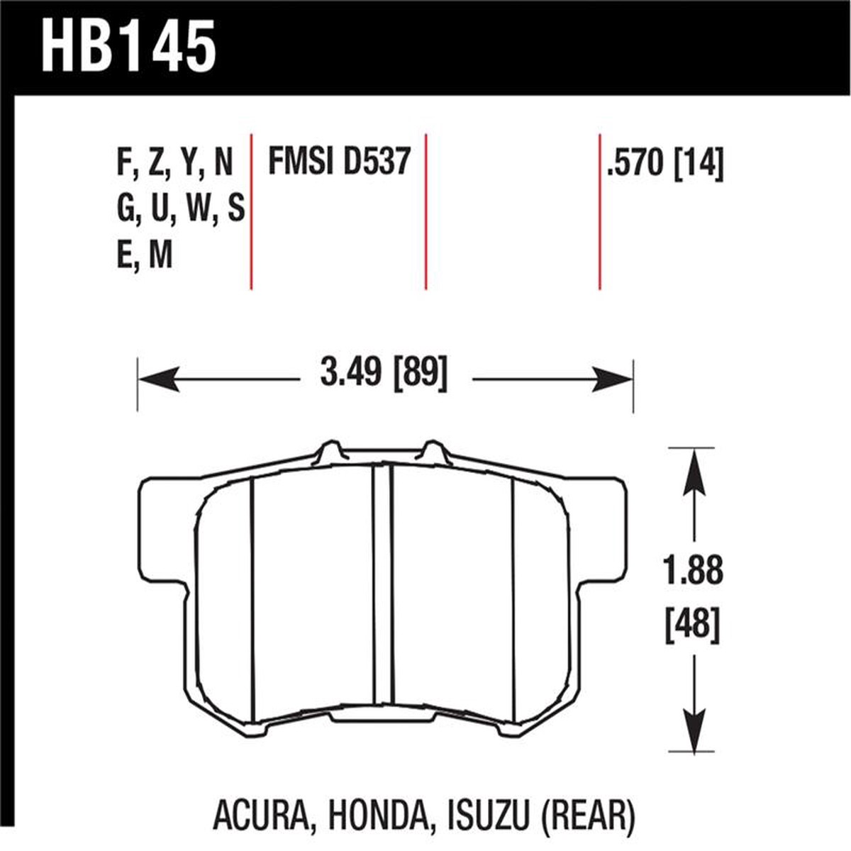 Special Offer HAWK Ceramic Brake Pad Sets