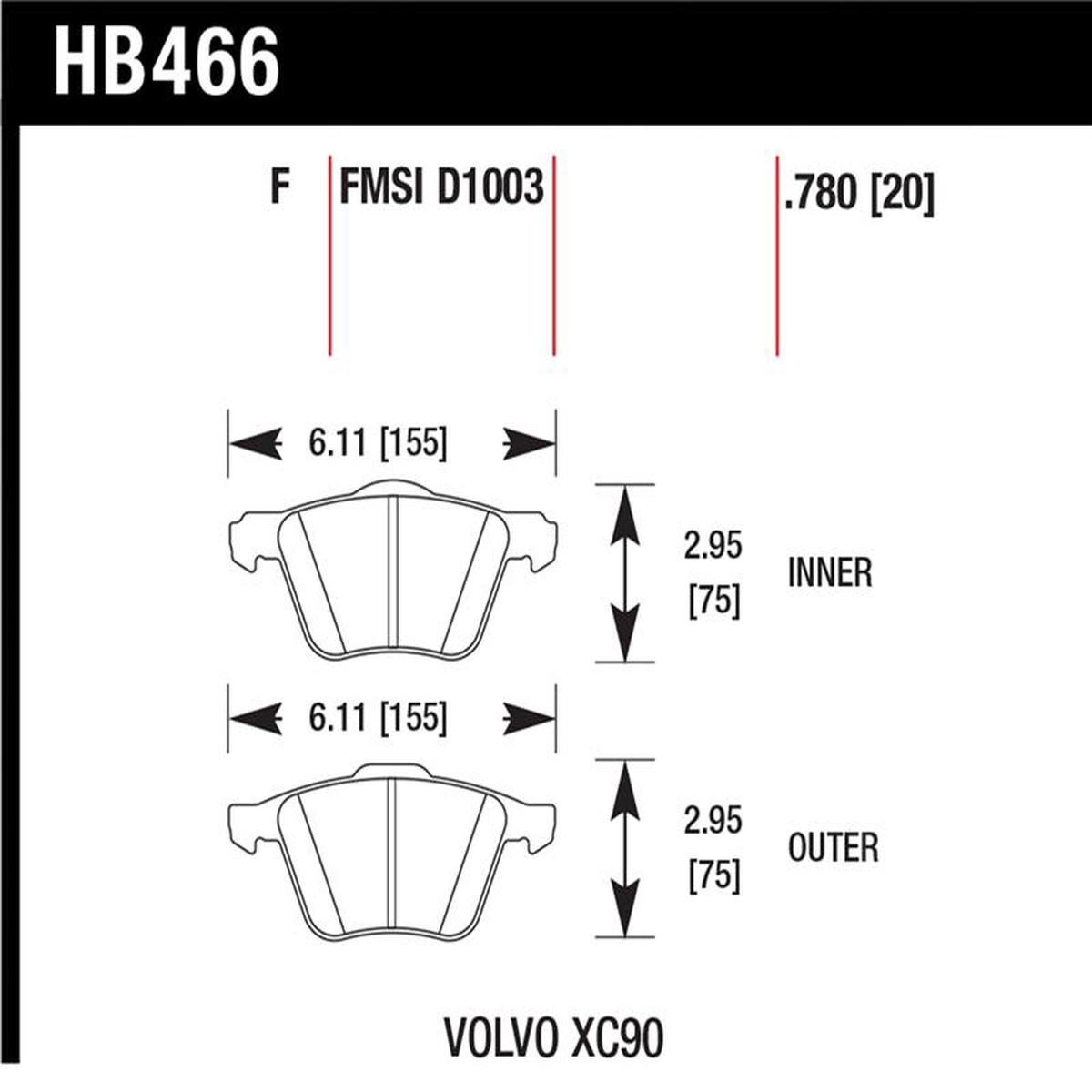 Must Have HAWK LTS Brake Pads