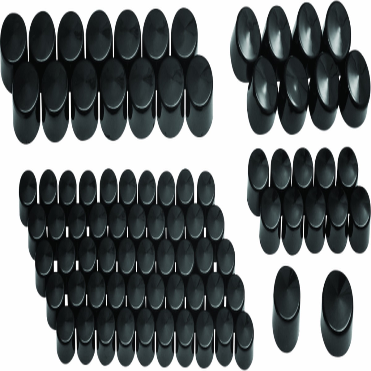 Kuryakyn Kool Kaps Engine Kit Twin Cam & Evolution Motors Gloss Black - 2452
