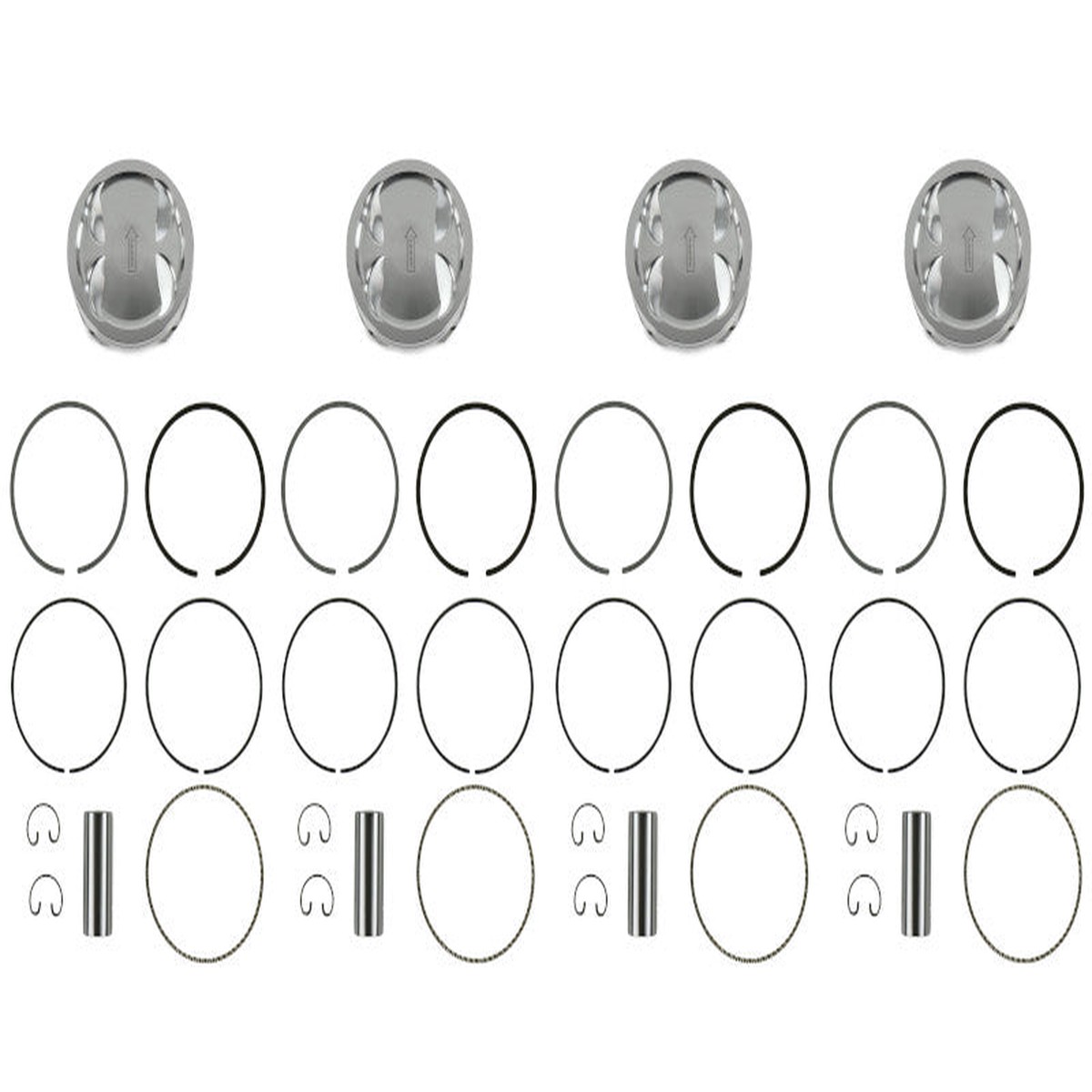Manley Performance Platinum Series Piston Set 100mm 9.8:1 - 2004-2021 Subaru STI / 2006-2014 WRX